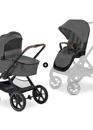 Універсальна коляска 2 в 1 hauck walk n care air темно-сірий 98x60x107 см алюміній (823163)