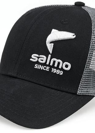 Бейсболка salmo с сеткой черная с изогнутым козырьком 40% полиэстер 60% хлопок one size (878953)