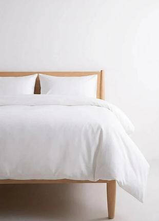 Постельный набор двуспальный satin white 200x220 см 100% сатин белый (874305)