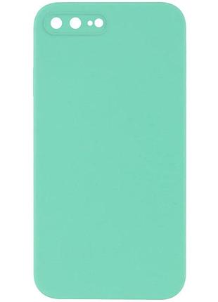 Чехол silk square full camera для apple iphone 7 plus/8 plus 5.5" силікон бирюзовий (914550)