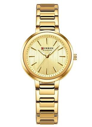 Наручні годинники curren 9109 gold-gold золотисті класичні (840300)