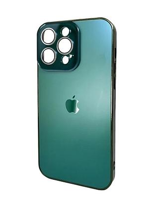 Чохол для смартфона ag glass iphone 14 pro magsafe скло + термополіуретан cangling green (871438)
