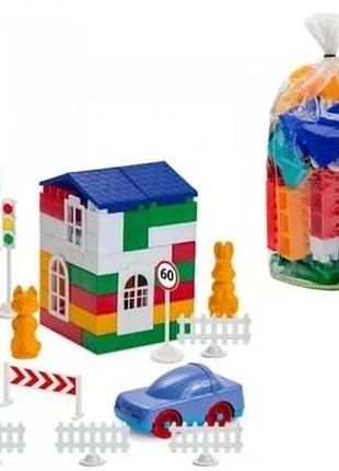 Конструктор colorplast лідер 80 деталей для дітей від 3 років різнокольоровий (838635)