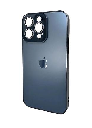 Чохол для смартфона ag glass sapphire frame magsafe скло + термополіуретан 15 pro sea blue (872768)
