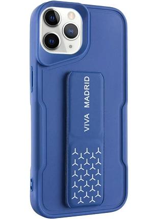 Чехол tpu viva для iphone 11 pro max 6.5" накладка с функцией подставки темно-синий (910815)