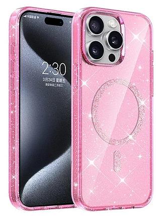 Чехол tpu для apple iphone 12 pro max magsafe рожевий 6.7" (918642)
