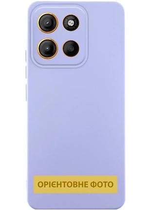 Чехол silicone cover full camera для motorola moto g35 силіконовий 0,5 мм сиреневий (921652)