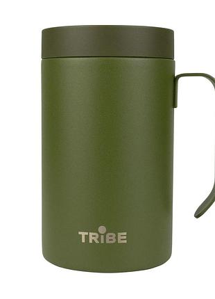 Термокружка tribe adventure mug 450 мл нержавеющая сталь оливковая (884435)