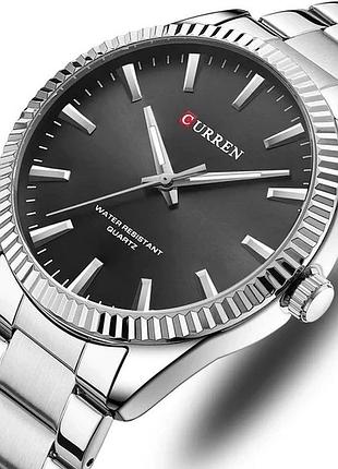 Наручні годинники curren graf кварцові металеві 44х12 мм сріблясті (909344)