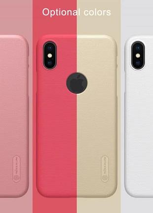 Чехол nillkin matte для iphone x/xs накладка полікарбонат червоний 5.8" (924721)