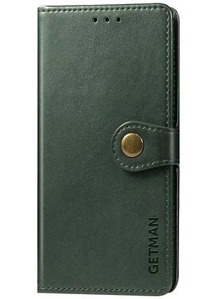 Чехол-книжка для xiaomi poco x3 nfc / poco x3 pro gallant (pu) искусственная кожа зеленый (916026)