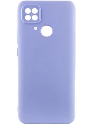 Чехол silicone cover full camera для xiaomi poco c40 силіконовий сиреневий (912547)