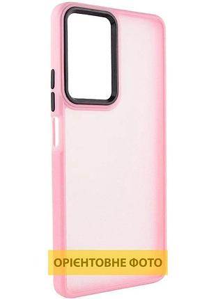 Чехол накладка противоударный для infinix smart 10 tpu+pc 0,5 см розовый (910964)