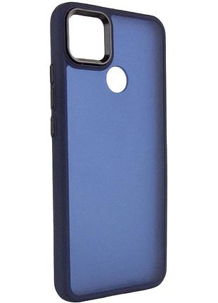 Чехол накладка противоударный для xiaomi redmi 9c tpu + pc темно-синий (915543)