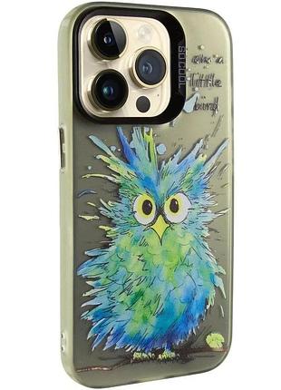 Чехол накладка для apple iphone 14 pro max tpu+pc 6.7" little bird (911660)
