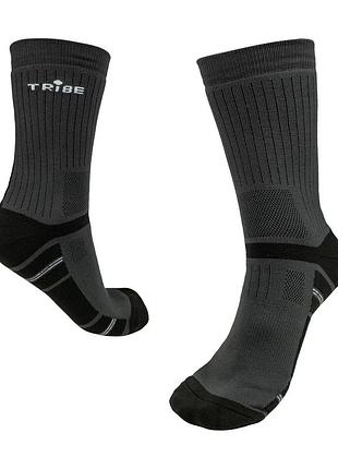 Шкарпетки зимові високі однотонні оливкові 41х43 80% бавовна tribe trekking t-kb-0009 (884580)