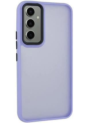 Чехол накладка противоударный для samsung galaxy a57 5g tpu + pc фиолетовый (915024)