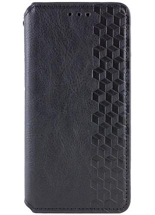Чехол-книжка getman cubic для samsung galaxy a15 4g/5g черный искусственная кожа с подставкой (919356)