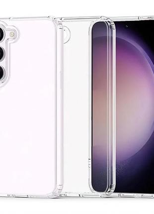 Силиконовый чехол для samsung galaxy a17/a176 прозрачный закрытый низ 2025 (832437)