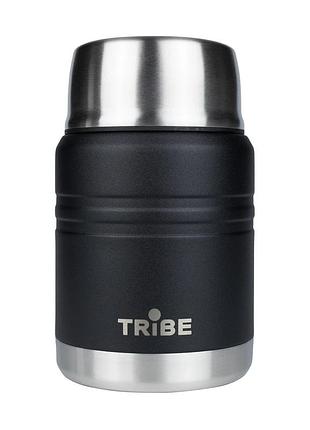 Термос для еды tribe food jar 0,45 л нержавеющая сталь черный с фильтром (883466)