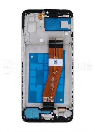 Дисплей samsung a03/a035 (2021) ips 163х72 мм черный с тачскрином и рамкой original quality (835183)