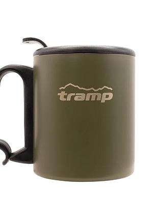 Термокружка tramp utrc-020 350 мл нержавіюча сталь, пластмаса оливкова (883670)