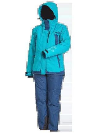Костюм зимний norfin women snowflake 2 xs полиэстер синий (877298)