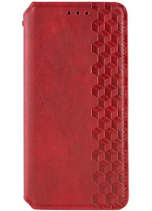 Чехол-книжка getman cubic (pu) для xiaomi 14t pro искусственная кожа красный (922790)