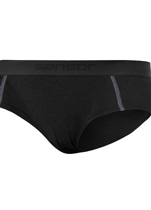 Термобелье женское sensor merino active s черное мериносовый материал (884539)