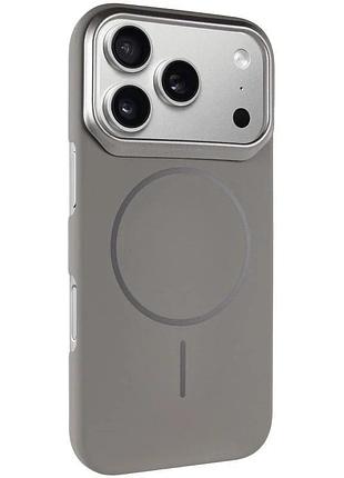 Чехол накладка pc dream magsafe для iphone 17 pro max 6.9" пластик сірий (910480)