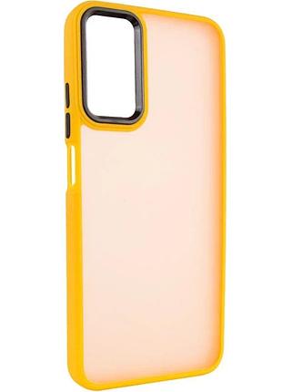 Чехол накладка для realme 10 4g протишоковий tpu + полікарбонат оранжевий (915078)