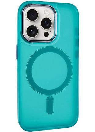 Чехол накладка magsafe для apple iphone 14 pro 6.1" tpu+pc зелений (910113)