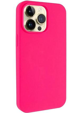 Чехол накладка siliconcase для apple iphone 14 pro max 6.7" силікон рожевий (918777)