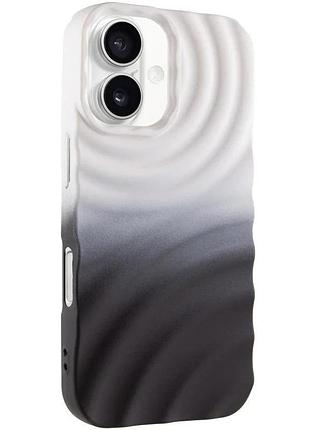 Чохол tpu colorwave для apple iphone 16 6.1" силіконовий білий/чорний (922827)