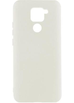 Чехол silicone cover для xiaomi redmi note 9 / redmi 10x силиконовый белый (912956)