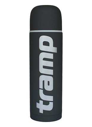 Термос tramp soft touch 1,2 л нержавіюча сталь 31х9 см сірий (884562)