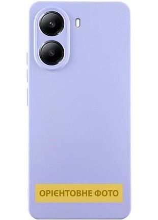Чехол silicone cover full camera для motorola edge 50 neo силіконовий мікрофібра сиреневий (912151)