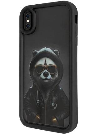 Tpu чехол для apple iphone xs max 6.5" накладка панда (913129)