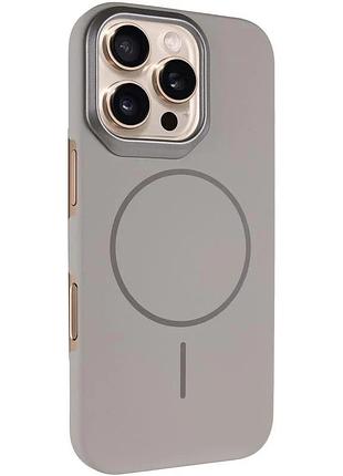 Чехол накладка для iphone 16 pro 6.3" magsafe пластиковий білий (914356)