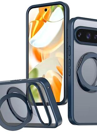 Чехол-накладка aura fold для google pixel 9 pro xl tpu + pc синий (911678)