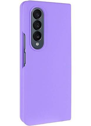 Чехол накладка для samsung galaxy z fold4 силіконовий сиреневий 0,5 мм (910976)