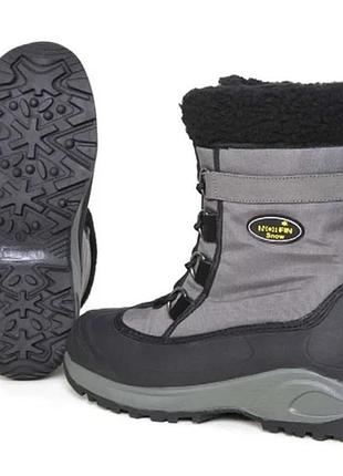 Ботинки зимові norfin snow gray 41 нейлон 900d oxford -20°c сірий (879285)