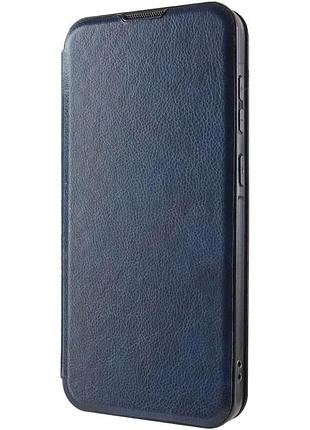 Чохол-книжка для xiaomi redmi note 8t штучна шкіра midnight blue з функцією підставки 15х7х1 см (912842)