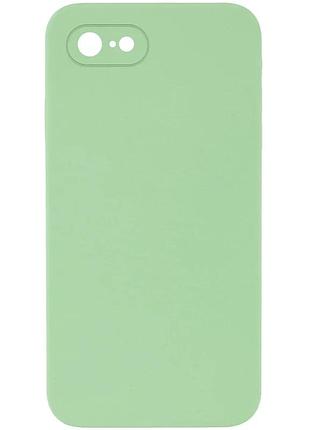 Чехол накладка для apple iphone 7/8/se (2020) силиконовый мятный 4.7" анти-удар (913280)