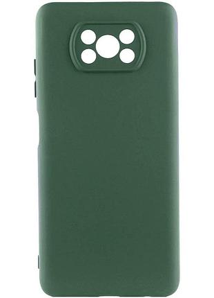 Чехол накладка full camera для xiaomi poco x3 nfc / poco x3 pro силиконовый зеленый (931230)