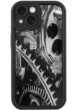 Tpu чехол для apple iphone 13 накладка gears 6.1" прозорий (920738)