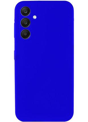 Чехол silicone cover full camera для samsung galaxy s25+ силиконовый синий (930698)