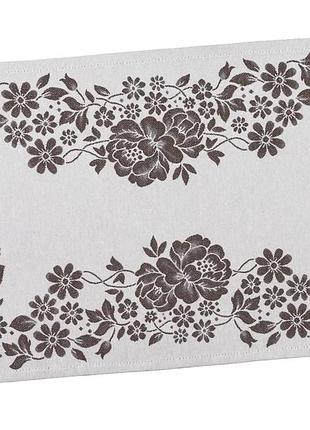 Серветка жакардова delicia 33x45 см коричнева 50% поліестер, 30% акрил, 20% бавовна (875925)