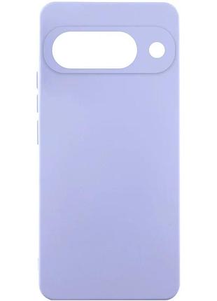 Чехол silicone cover full camera для google pixel 9a силіконовий сиреневий (924187)
