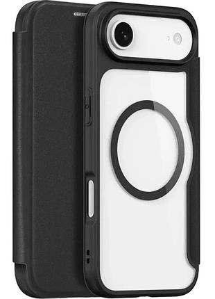 Чехол-книжка dux ducis skin x pro magsafe tpu+pc для apple iphone 17 air 6.5" чорний (923796)